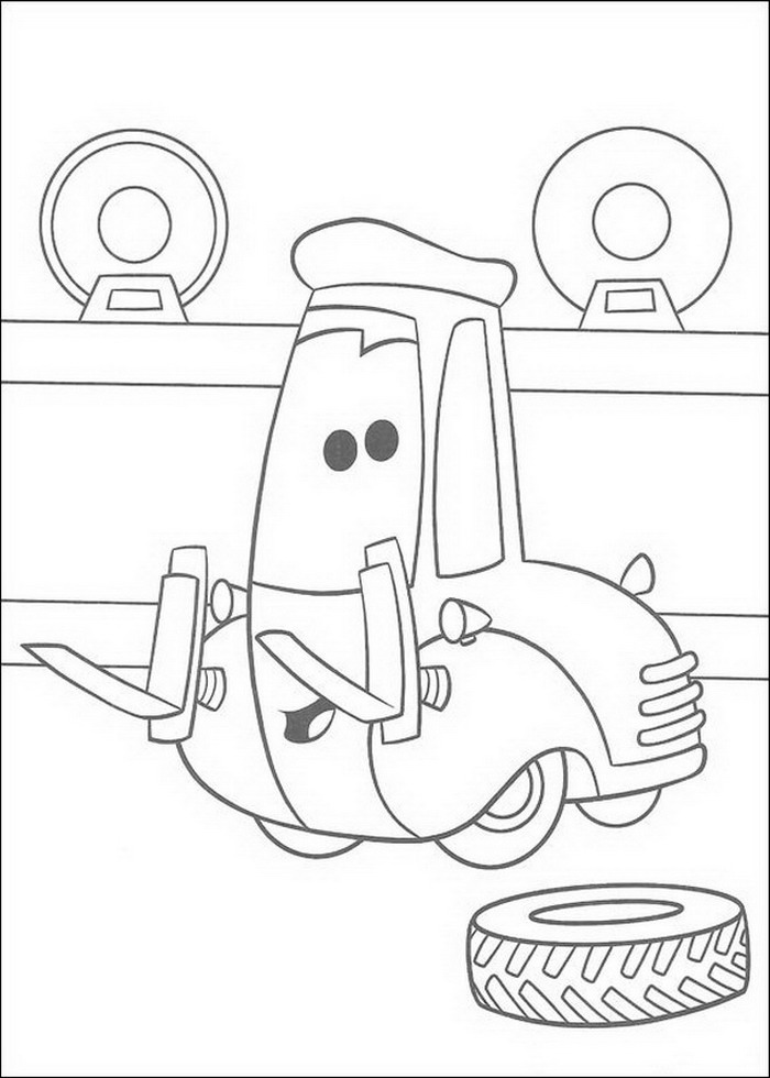 Plansa de colorat cu Cars pixar 79 211